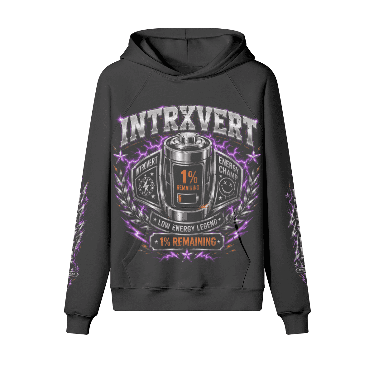 Social Battery Championship Hoodie, view 1