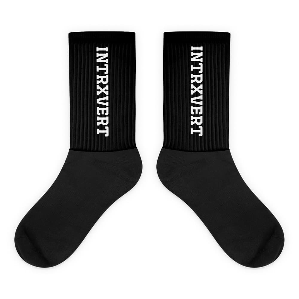 INTRXVERT Black Socks