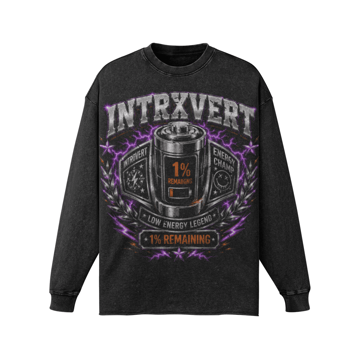 Social Battery Championship Long Sleeve Tee