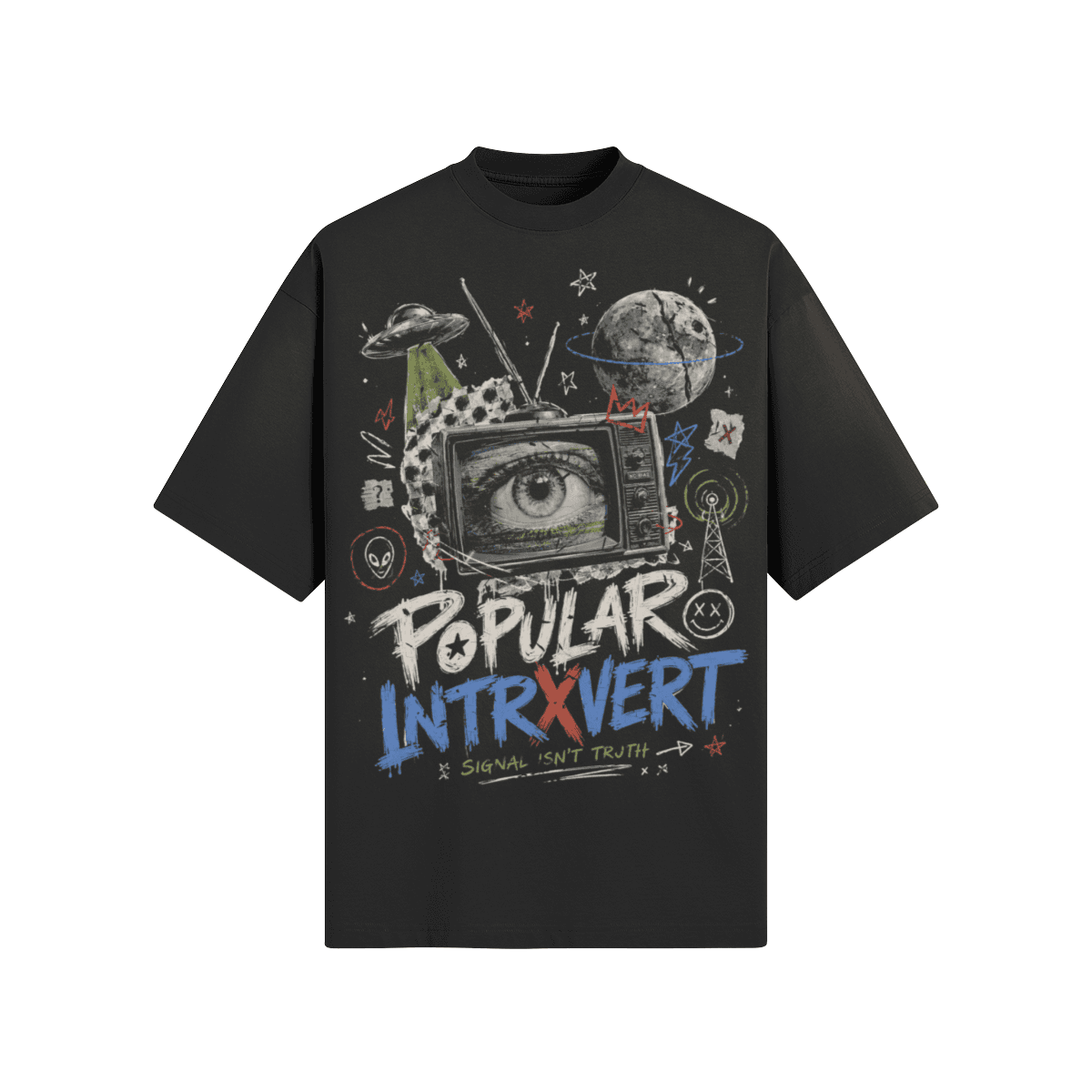 Signal Isnt Truth | Oversized Graphic T-Shirt