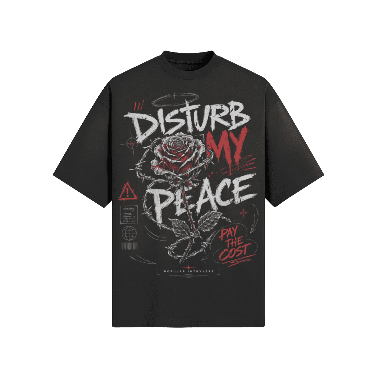 Disturb My Peace | Oversized Graphic T-Shirt