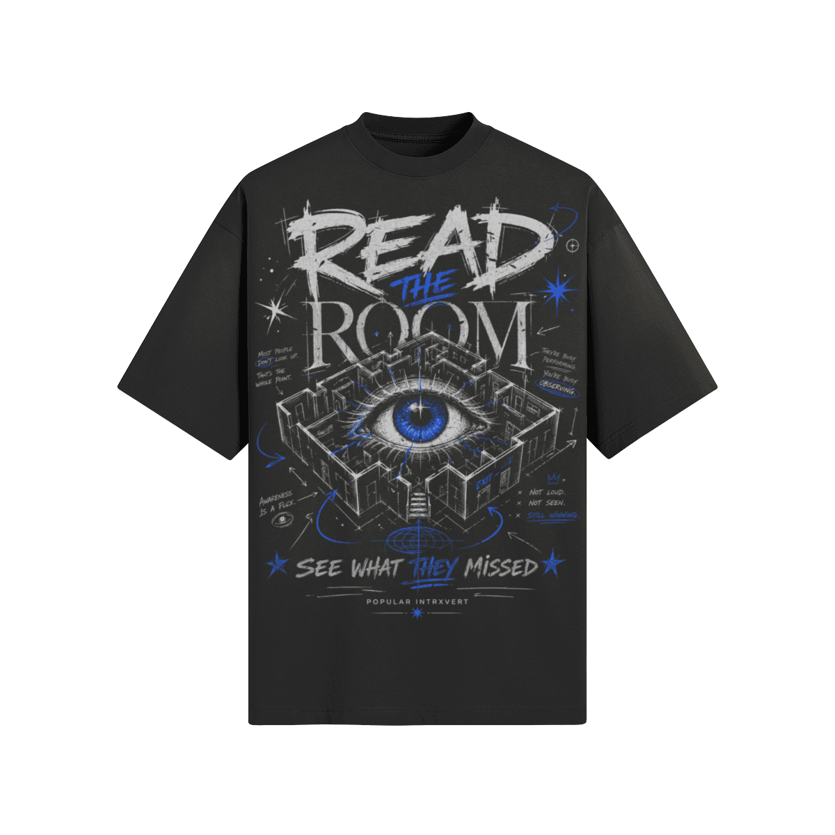 Read the Room Graphic T-Shirt | 260 GSM Washed Boxy Fit