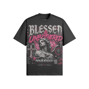 Blessed & Unbothered 425 GSM Oversized Graphic T-Shirt