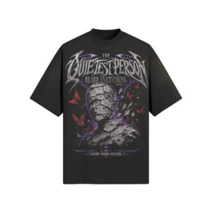 Quietest Person | 260 GSM Washed Boxy Graphic T-Shirt